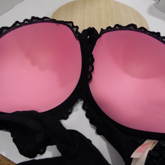 PINK by Victoria's Secret Date Racerback Bra Women's Size 36DD Lacy Back - Picture 7 of 10